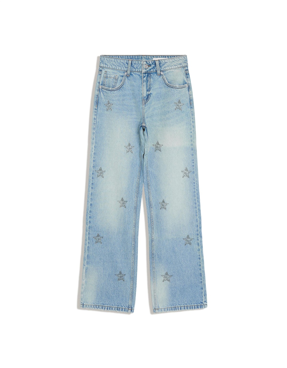 버쉬카 글리터 스타 스트레이트 청바지 4908/352 LIGHT BLUE