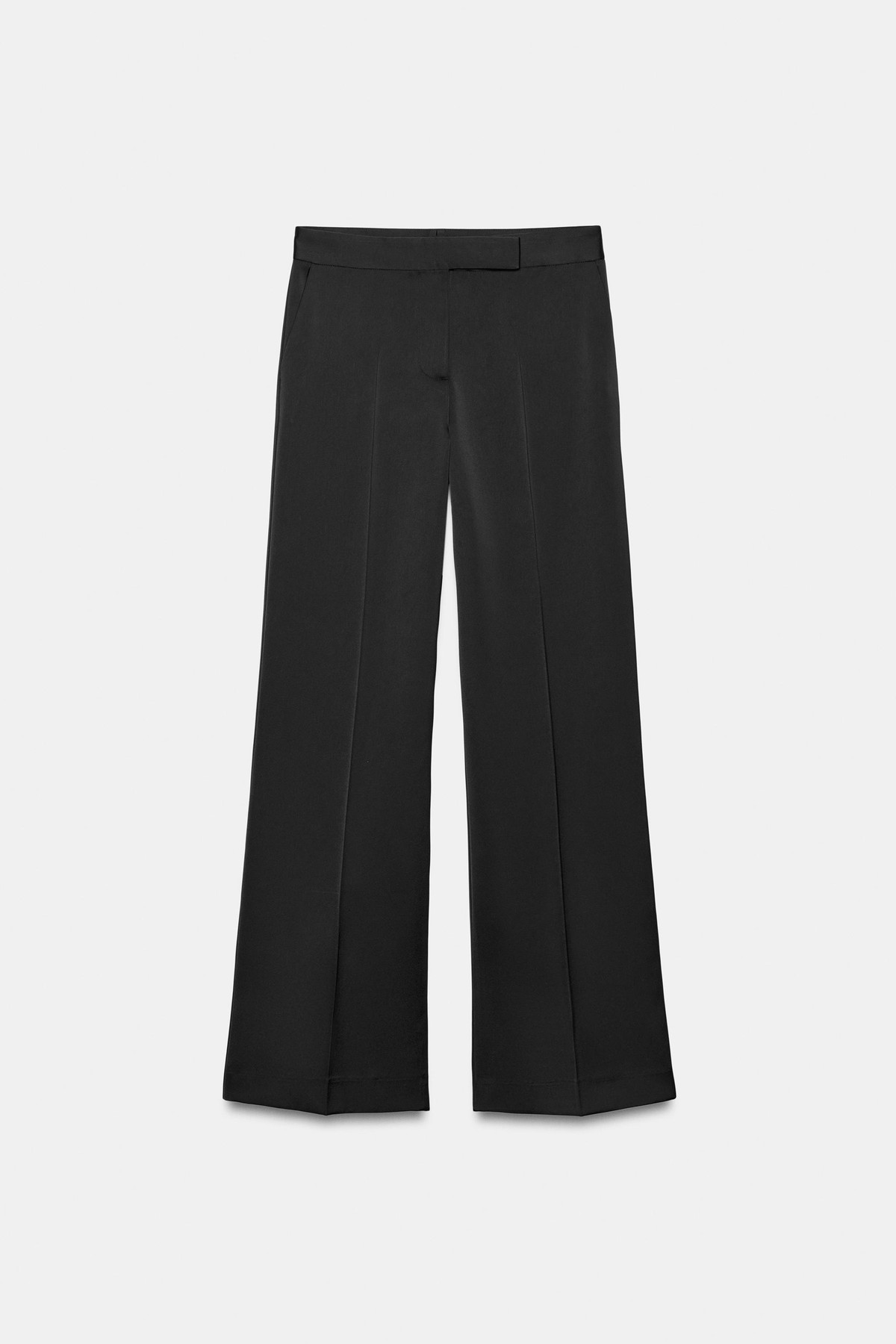 자라 새틴 스트레이트핏 팬츠 8021/812/800 BLACK
