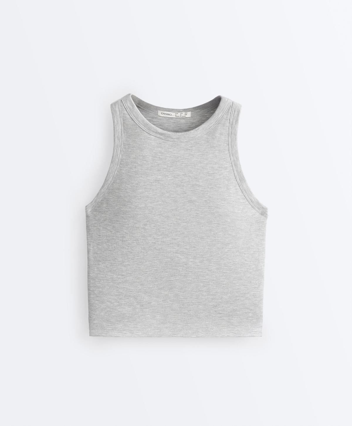 오이쇼 베이직 그레이 골지 모달 탱크탑 0144/058/812 GREY MELANGE