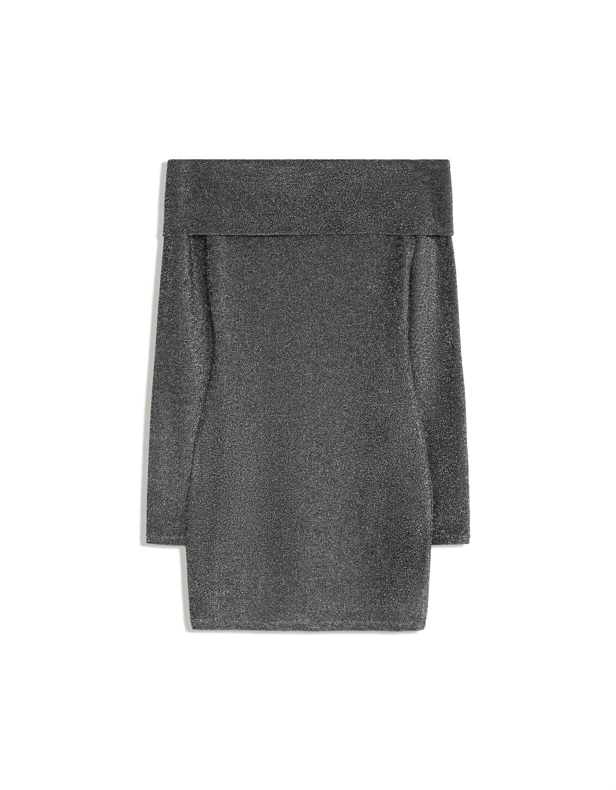 버쉬카 오프숄더 긴팔 미니 원피스 4264/727 GREY