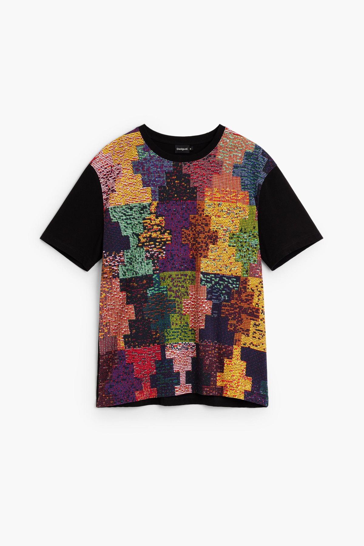 데시구알 프린트 라운드넥 반팔 티셔츠 27SMTK092000 MULTICOLOR