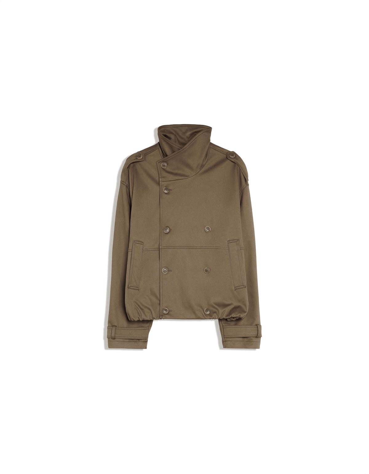 버쉬카 오버사이즈 하이넥 트렌치코트 4062/046 KHAKI