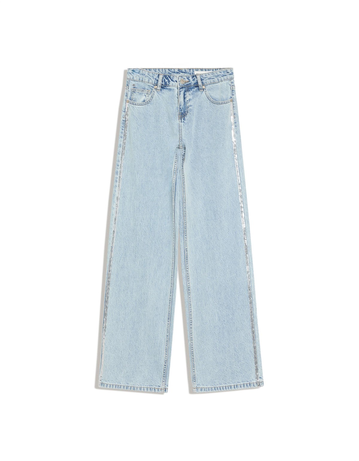 버쉬카 스팽글 스트레이트핏 청바지 4223/074 LIGHT BLUE