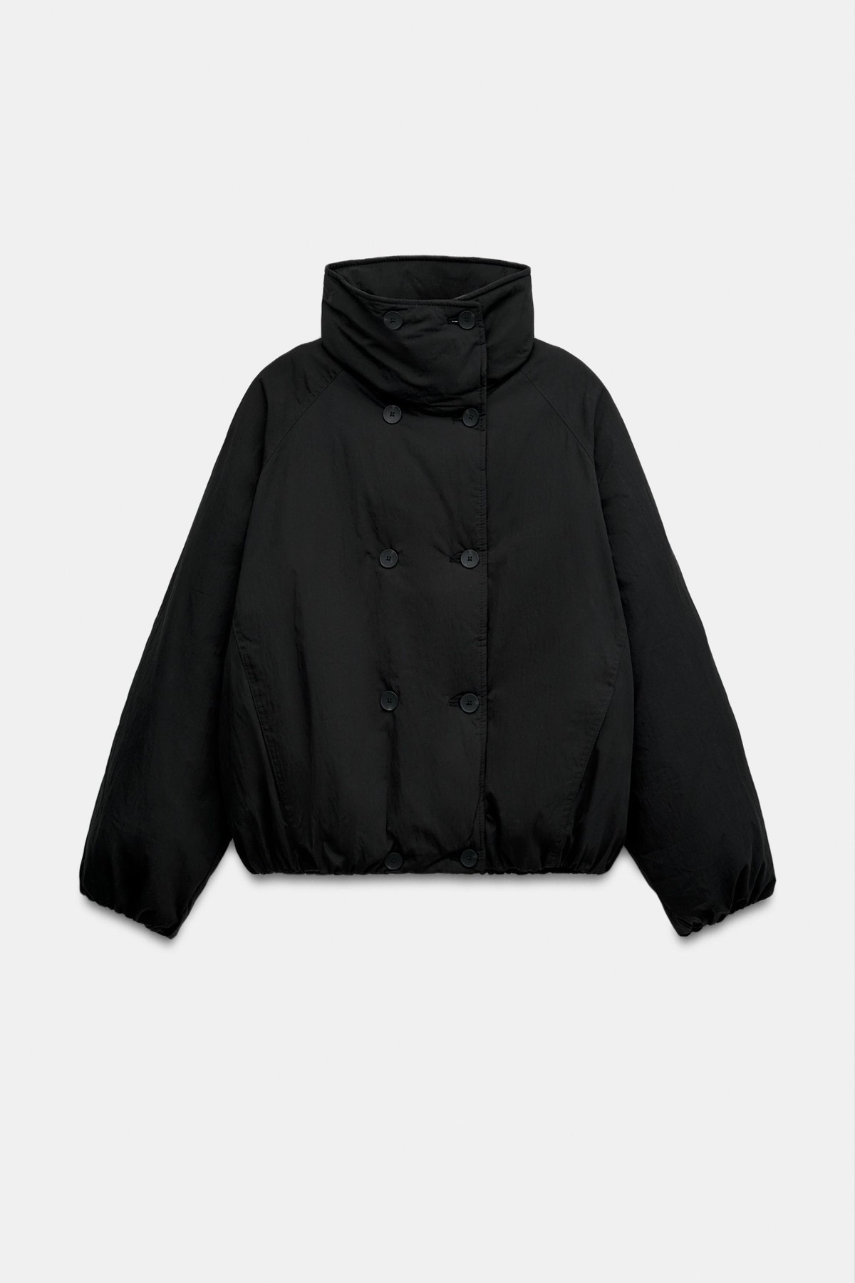 자라 하이넥 숏 아노락 패딩 자켓 4749/719/800 BLACK