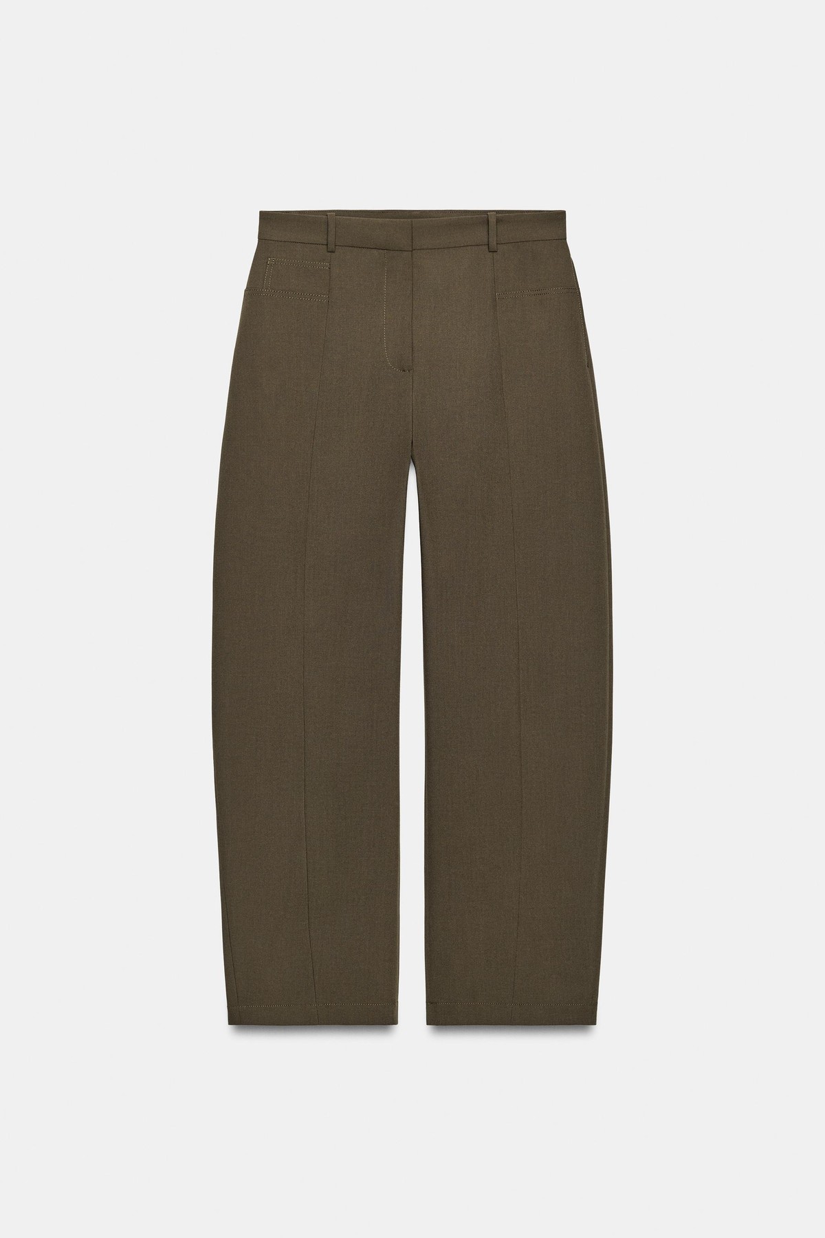 자라 벌룬 미드라이즈 팬츠 2009/998/505 KHAKI