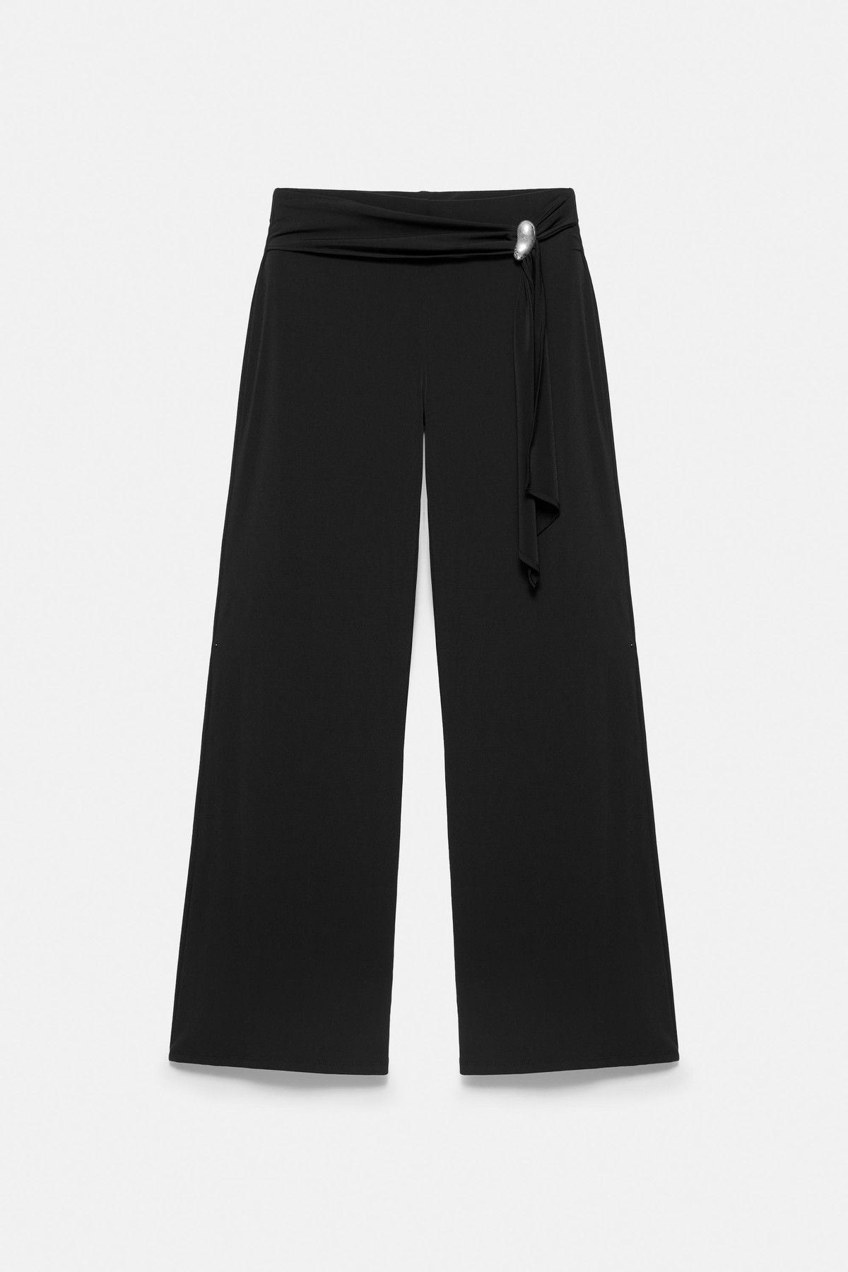 풀앤베어 메탈 장식 스트레이트 팬츠 7670/394 BLACK