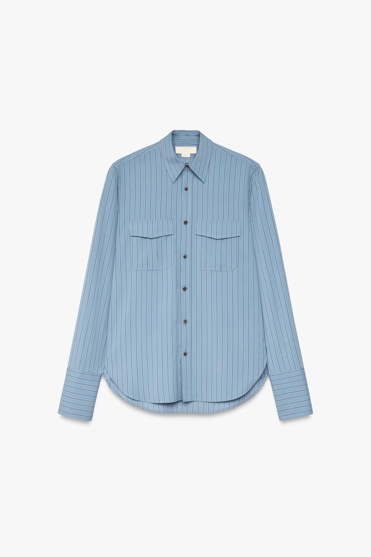 자라 스트라이프 릴렉스핏 긴팔 셔츠 3411/915/400 BLUE