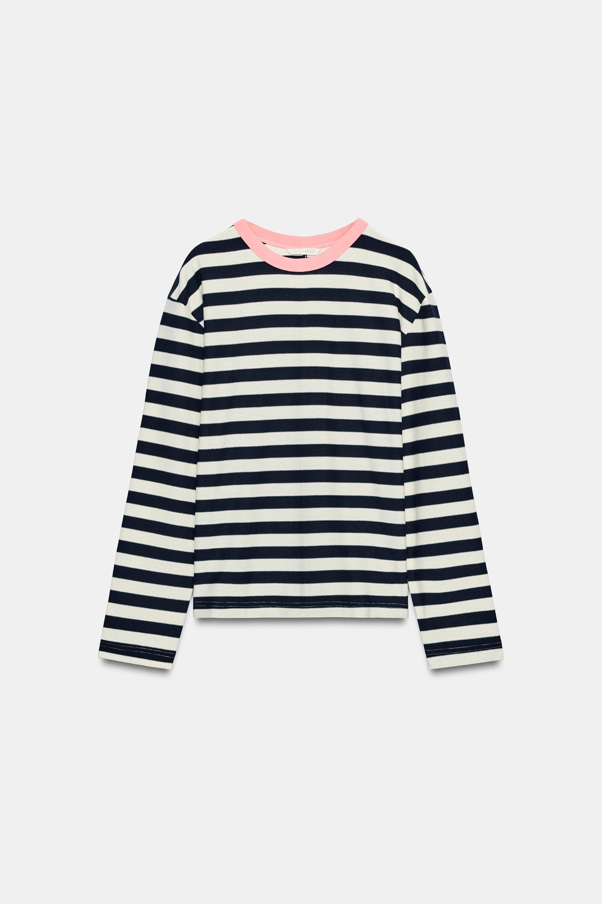 자라 스트라이프 라운드넥 긴팔 티셔츠 6912/626/044 BLUE/WHITE