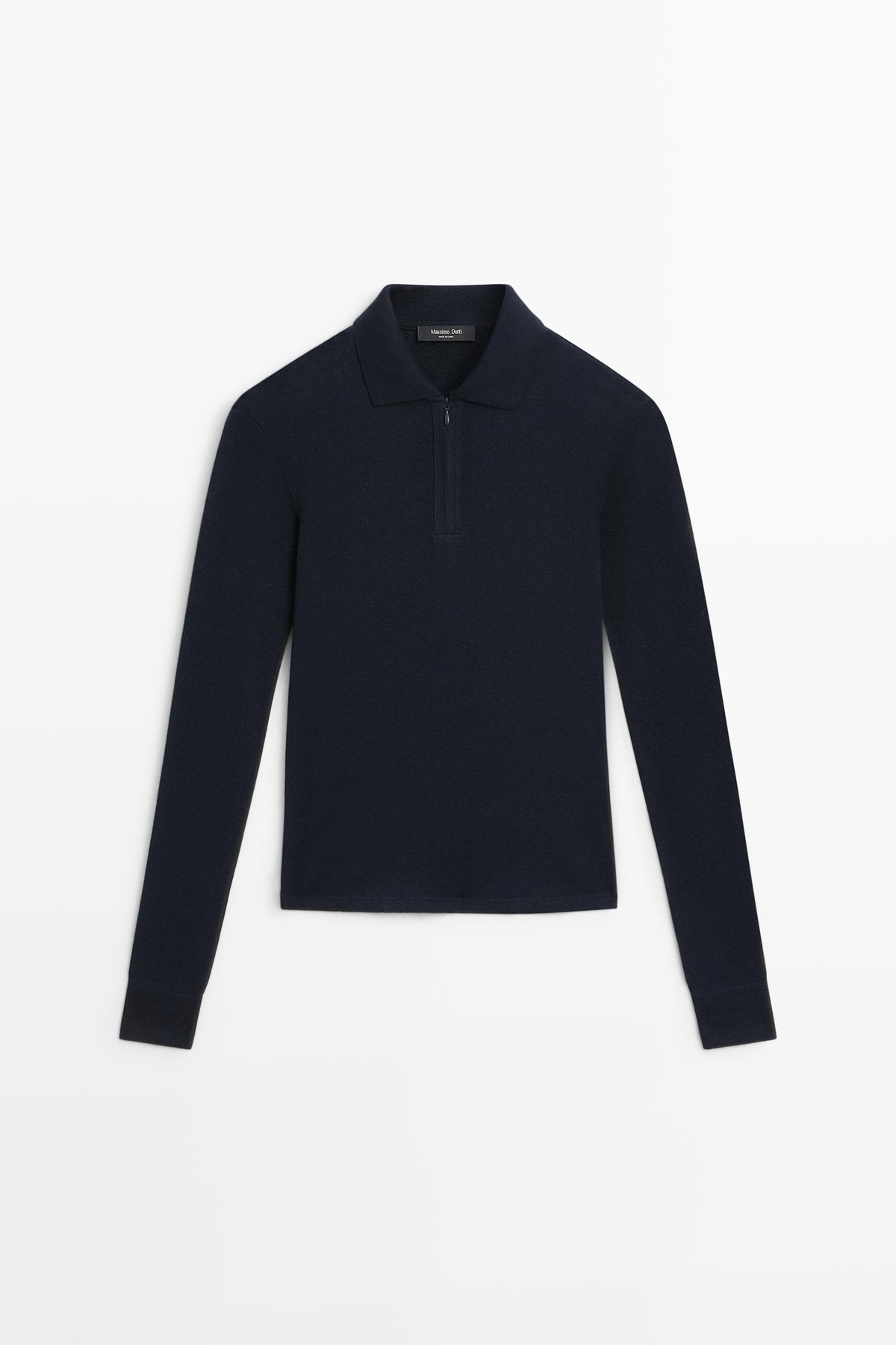 마시모두띠 코튼 캐시미어 하프집업 폴로셔츠 6267/106 NAVY BLUE