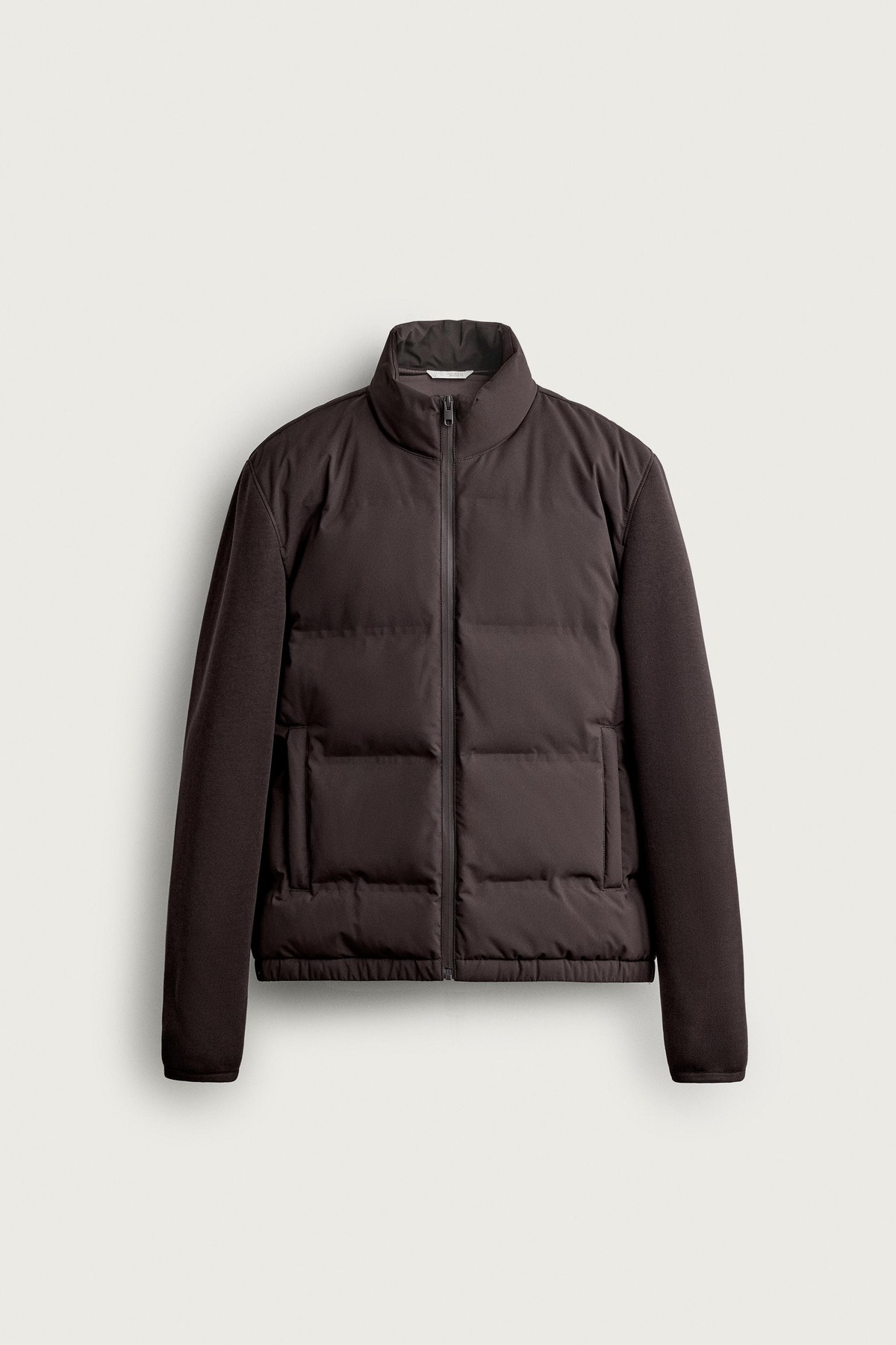 자라 퀼팅 하이넥 집업 패딩 자켓 6096/800/753 CHOCOLATE BROWN