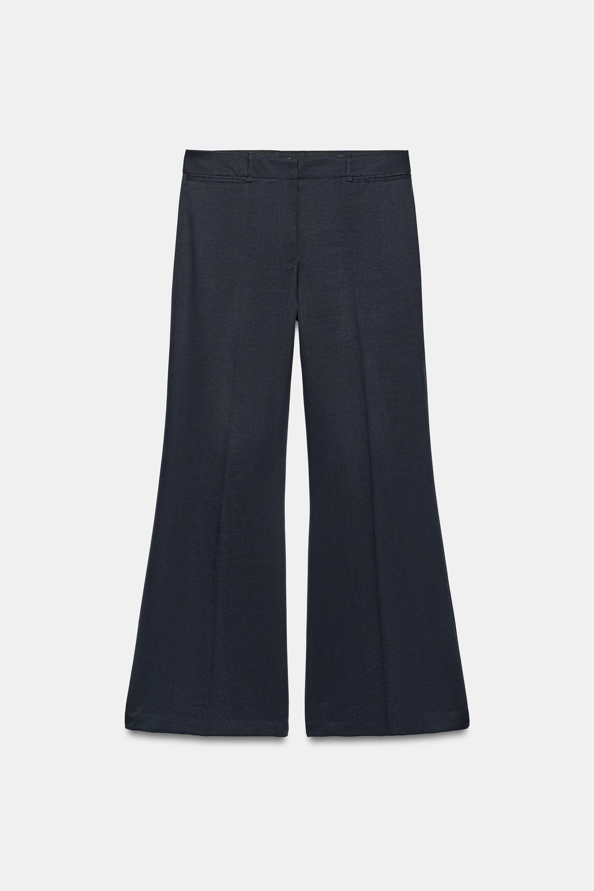 자라 플레어 와이드 슬랙스 팬츠 6136/252/401 NAVY BLUE