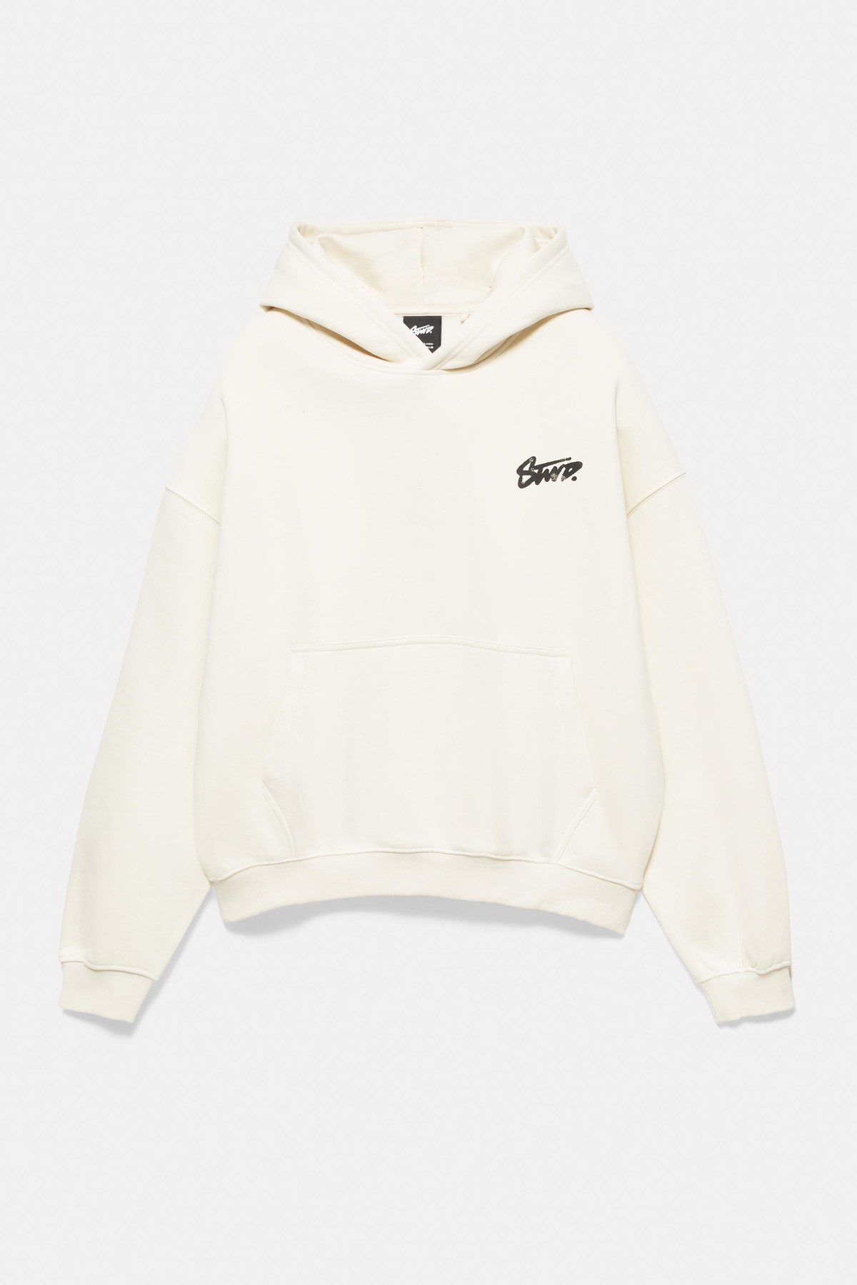 풀앤베어 오버사이즈 로고 포켓 기모 후디 7551/527 OFF WHITE
