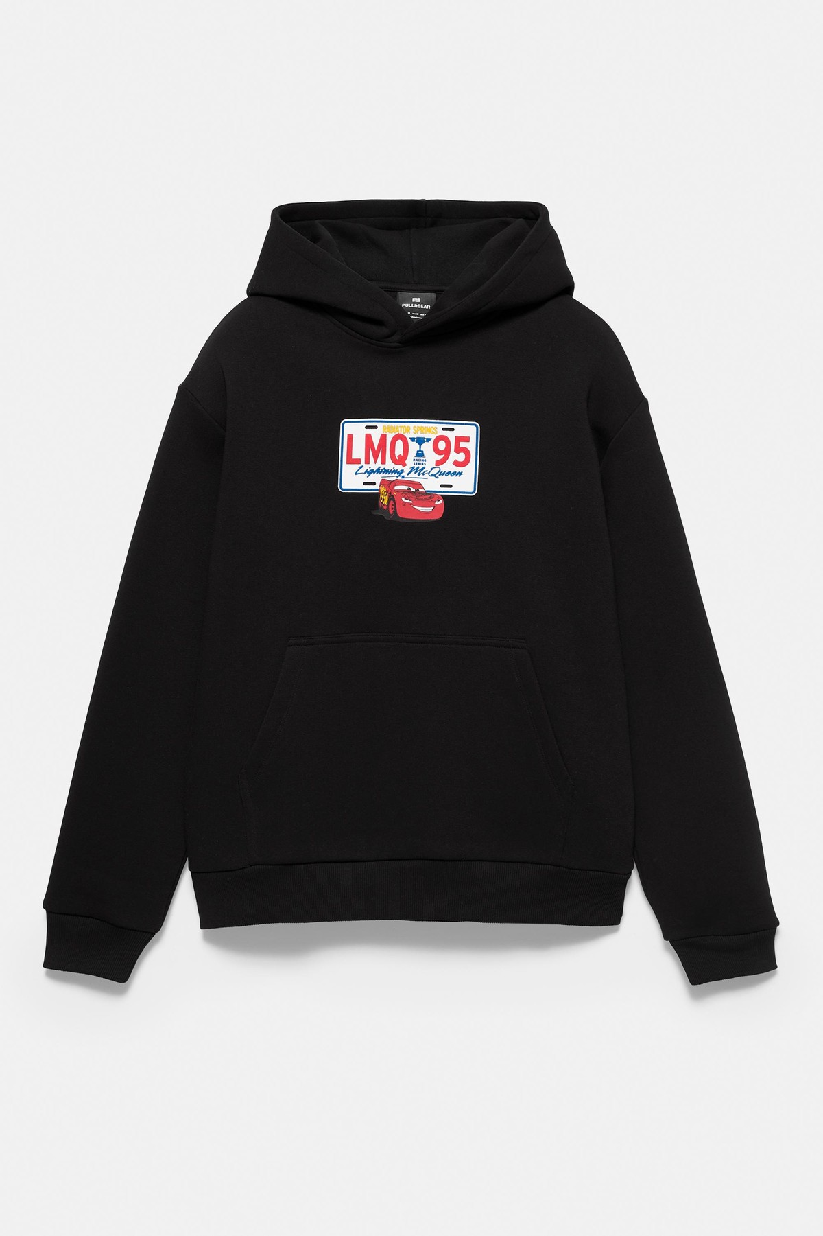 풀앤베어 그래픽 오버사이즈 포켓 후디 7551/916 BLACK