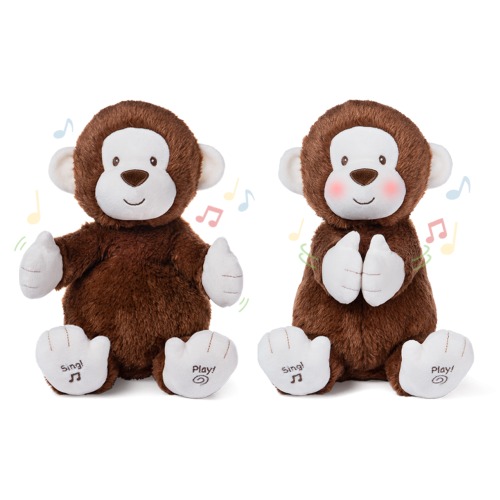 noma 6052184 작동완구 노래하는 짝짜꿍원숭이 30cm(AAx3ea)