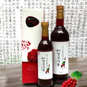 [장수청정마을] 오미자 액기스 375ml/750ml