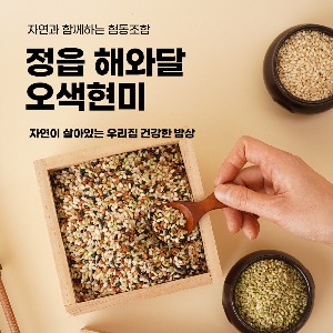 [해와달] 밥맛이 구수한 정읍산 오색현미 2kg