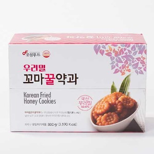 [오성푸드] 우리밀 꼬마꿀약과(선물용) 800g