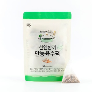 [천연한끼] 국내산 만능육수팩 50g 10티백 천연육수 만능육수 국물요리 멸치육수 한생원