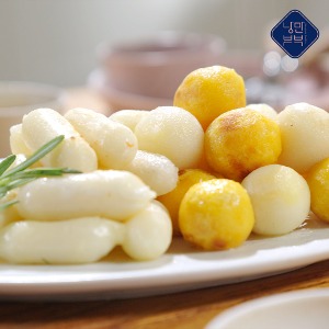 [메밀꽃피는항아리] 모짜렐라 치즈 가래떡(235g) x 2팩 + 낭만부부 치즈떡볼(235g) x 2팩