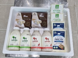[대광목장] 유기농 유제품 세트 (유기농 요거트 500ml2병 ,유기농 딸기요거트 500ml 2병 ,유기농 구워먹는치즈 180g 2팩,유기농 리코타치즈 180g 2팩 , 유기농 브리치즈 140g 2팩)