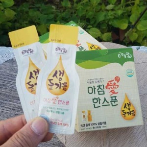 [최강동안] '아침애(愛) 한스푼' 짜먹는 생들기름 스틱(5ml*15개입)