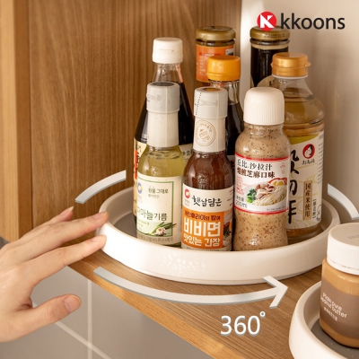 다용도 360 원형 회전쟁반 선반 주방 회전트레이