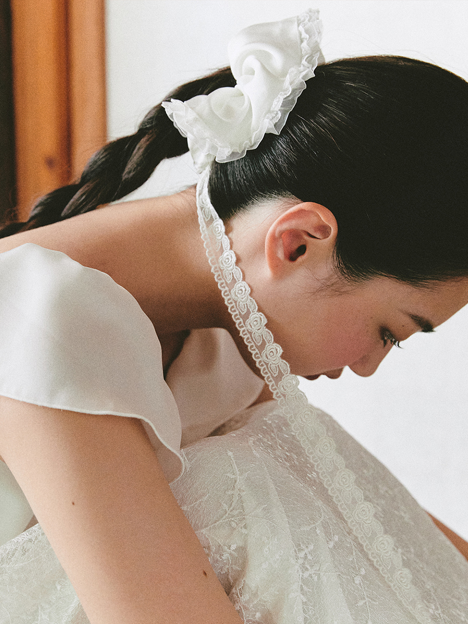 ウェディングアクセサリー GANISONG Bridal Rapunzel Scrunch White GANISONG-Bridal Rapunzel Scrunchie_white│삼성물산 온라인몰