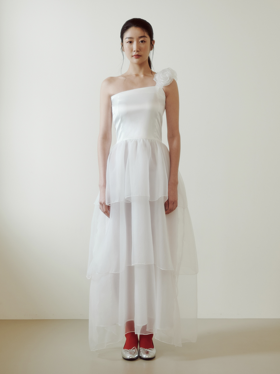 パーティードレス GANISONG Bridal Rose Peony Dress White GANISONG-Bridal Rose Peony Dress_white│삼성물산 온라인몰