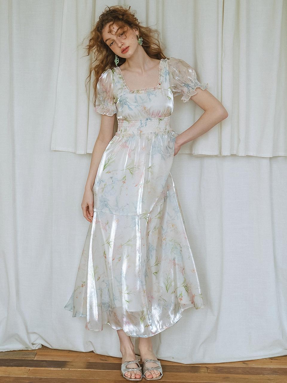 ★Cest Moidew★ Cest_Pearl square neck floral dress Cest_Pearl square neck floral dress