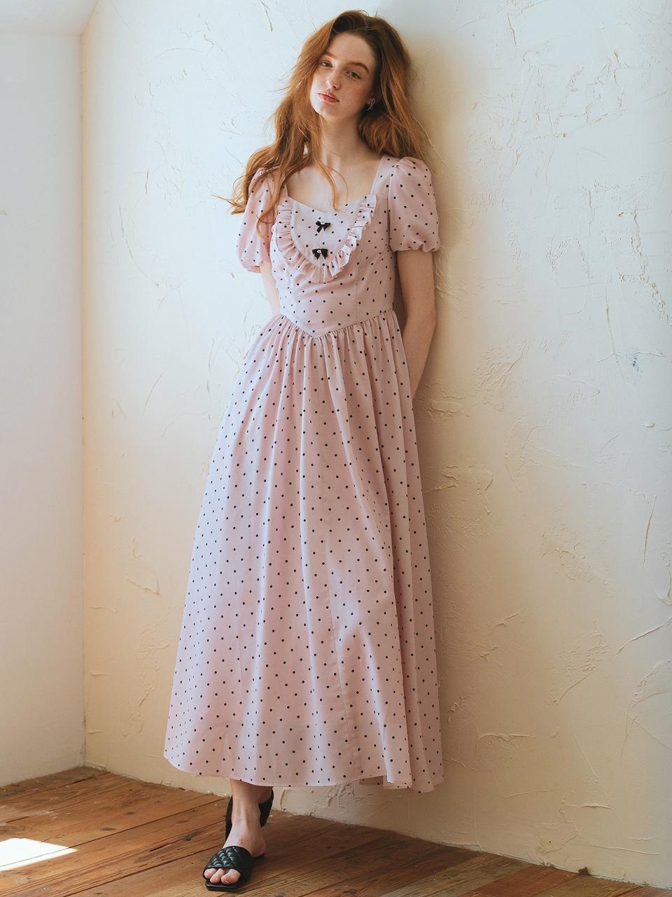 ★Cest Moidew★ Cest_Sweet polka dot puff sleeve dress Cest_Sweet polka dot puff sleeve dress