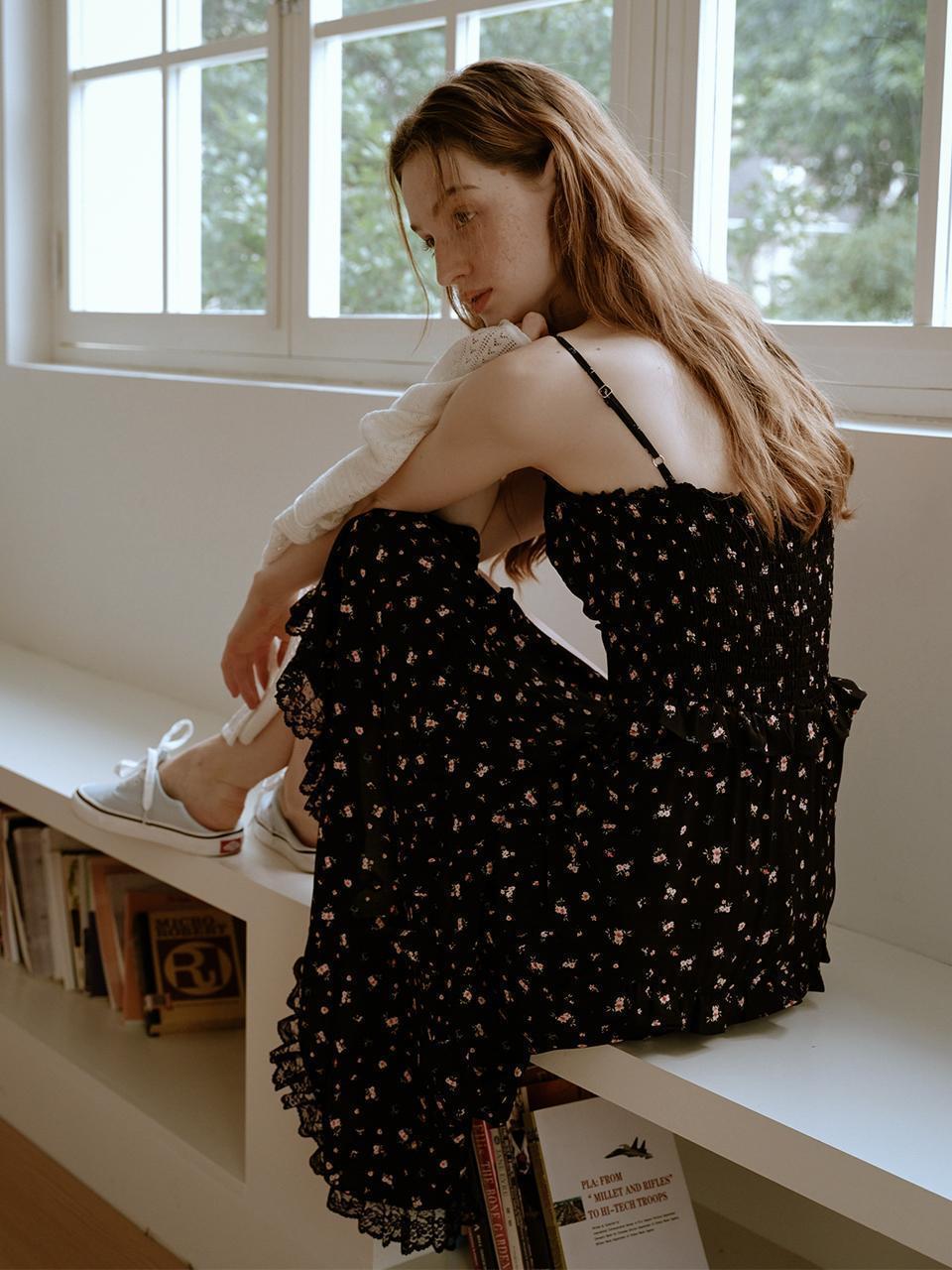 ★Cest Moidew★ Cest_Floral side slit camisole dress Cest_Floral side slit camisole dress